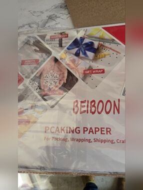 100 Sheets Of Packing Paper More Like Thick Computer Paper 8.5 X 11